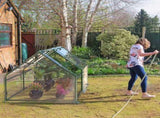 70.86*33.46*37.4 in Portable Mini Greenhouse With Roll-Up Zipper Doors Waterproof UV-Resistant PVC 31207237