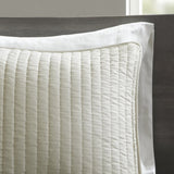 3 Piece Quilt Set Cream King/Cal King B035129046