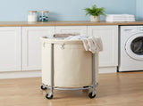 Rolling Laundry Hamper with Removable Bag, Large Capacity Laundry Basket on Wheels, XL, Cream & 29023507