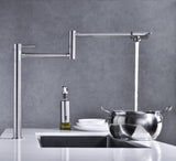 Pot Filler Faucet Brushed Nickel Finish with Extension Shank 19659459
