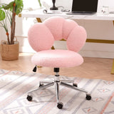 360&degSwivel Height Adjustable,Swivel Chair,Teddy fabric,home office chair W680P143449