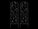 4 Pack Metal Garden Trellis 86.7" x 19.7" Rustproof Trellis for Climbing Plants Outdoor Flower W1586P268062