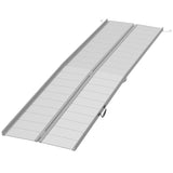 ZUN 10' wheelchair ramp Portable folding ramp silver 92415508