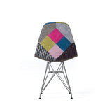 ZUN Patchwork Accent Chair Bohemian Style Fabric‎ Chair with Chromed Legs Geometric Pattern Chair, 18D x 56395.00