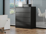 4 Drawer Lateral File Cabinet with Lock Tall Heavy-Duty Metal Filing Cabinet for Home Office, 96426243
