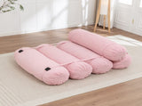 Adjustable Floor Sofa, Corduroy Lazy Sofa with Adjustable Straps for Versatile Configurations, W1170P365606