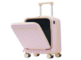 Front Opening Luggage Set 3 Piece, Hardside Carry on Suitcase with USB Port, Expandable Luggage with 21940538