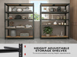 Heavy Duty Garage Shelving Unit, 2400LBS Metal Storage Shelves, 60"H x 28"W x 12"D, 5-Tier 01213112