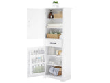 Tall Bathroom Storage Cabinet, Freestanding Storage Cabinet with Twos and Adjustable Shelves, N725P246463K