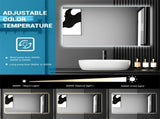 36" x 28" LED Bathroom Mirror Bright Backlight, 5 Mins Defog, Full HD Reflected Wall Mounted ,3 94022461