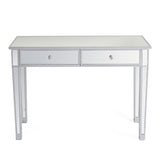 Mirrored Makeup Table Desk Vanity for Women with 2 Drawers 52698574