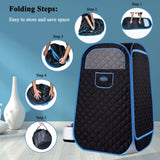 Portable Folding Full size Steam Sauna with 1000W&2.2L steam Generator. Personal Sauna Tent for W782124151