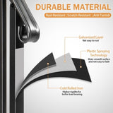 Matte Black Outdoor 3 Level Iron Handrail 33331120