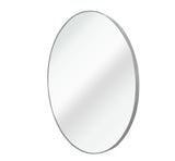 42 Inch Silver Metal Framed Round Bathrrom Mirror for Wall. W2203P304238