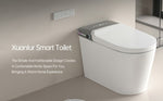 ZUN Smart Bidet Toilet with Remote Control.Raised Tankless Toilet with LED Display. Auto W3133P256591