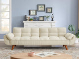 New Design Linen Sofa Furniture Adjustable Backrest Easily Assembled Reclinerst-BEIGE 22487251