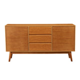 ZUN JaydenMax Modern Wood TV Stand, Entertainment Center for TVs up to 65", Sideboard Buffet Cabinet W965141534