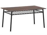 6-Piece Modern Dining Set for Home, Kitchen, Dining Room with Storage Racks, Rectangular Table, 87946117