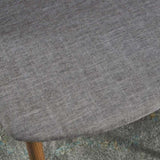 ZUN Mid-Century Dining Chair Fabric Upholstered Chair , Light Gray 60808.00