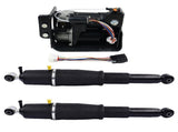 Pair Rear Air Suspension Shocks Compressor Pump for Cadillac Escalade Chevrolet Avalanche Suburban 01071748
