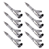 8x Fuel Injectors 0445120027 Fits for 2004.5-2005 GM Chevrolet Silverado Sierra 3500 6.6L Duramax 70730215