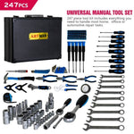 ZUN Combined Maintenance Suitcase-247 pieces of Basic Home Maintenance Set, General Machinery W1102P174803