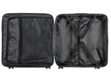 ABS Trolley Case 20in 24in 28in 3PCS Suitcase Set Striped Textured Suitcase Blue 78716673
