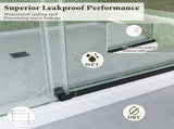 56-60"W x 60"H Frameless Sliding Tub Shower Door Enclosure, 5/16 inches Thick SGCC Tempered W2813P388107