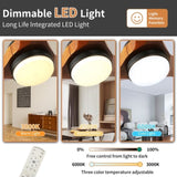 52 "3 solid wood leaf ceiling fan lights W2878P254289