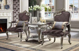 Antique Platinum 1-Shelf End Table B062P209103