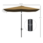 ZUN Outdoor beach umbrella / Sun Umbrella （Prohibited by WalMart） 39107641