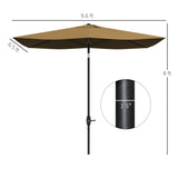 ZUN Outdoor beach umbrella / Sun Umbrella （Prohibited by WalMart） 39107641