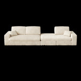 114.5'Modern Corduroy Modular foam Sofa, Recliner Seat reversible Sofa, 2in1 Sofa with Recliner and 47817678