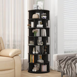 ON-TREND 23.6'' Rotating Shoe Rack Tower, 7-Tier Spinning Shoe Shelf with 5 Grids Per Layer, N721P180790B