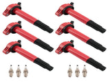 6X Ignition Coil 6X Spark Plug Direct Fit fit for Toyota Tundra 4.0L V6 1GR-FE 94489055