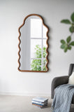 30x1.5x55" Arch Wood Mirror with Unique Frame W2078P235046