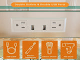 Bathroom LED Lighted Medicine Cabinet with Storage, 24" W x 30" H, Wall Mounted or Recessed, W5609P461277