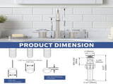 Widespread Bathroom Faucet Brushed Nickel 2 Handle 8 inch 3 Hole 360&degSwivel Spout Vanity 82103035