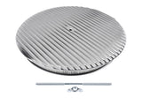 14" x 3" 14 Full Finned Aluminum Round Air Cleaner Air Filter Kit Polished with a Recessed Base and 28755144