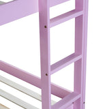 Solid Wooden , Solid Rubber Wooden Twin over Twin Loft Bed with Ladder ,Upper and Bottom Bed W504P208048