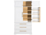 78.2" Tall Farmhouse Kitchen Pantry Cabinet with 8 Door Storage Cabinet with 3 Adjustable 04574184