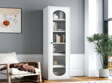 Tall Display cabinet & Bookshelf Perfect for Living Room, Kitchen, Bedroom & Office - Storage W331P379950