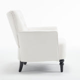 ZUN Mid Century Morden Arm Chair, Accent Chair with Ergonomic Cushion,Upholstered In Linen Fabric, Solid W1439141822