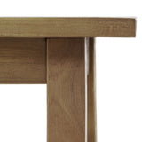 SELMA Acacia wood Accent Side Table in Natural Stained, Weather-Resistant Rectangular End Table for N770P248135N