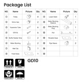 60*66"Fixed & Sliding Shower Door, Round Tube Hardware, Clear Glass Shower Door, 3/8 SGCC T3177P320596