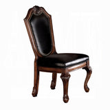 Black and Cherry Side Chair with Nailhead Trim B062P215487