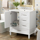 30" Bathroom Vanity , Modern Bathroom Cabinet with Sink Combo Set, Bathroom Storage Cabinet with a WF321698AAK