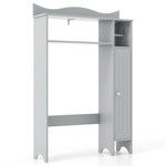 ZUN Gray bathroom cabinet, bathroom storage rack 77052113