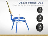 Tire Changer Stand Fit for 16-24in Tyres Motorcycle Tyre Changing Stand with Adjustable Bead Breaker 23781518