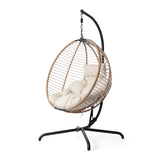 Sora Outdoor Patio Wicker Hanging Chair with Stand N775P225487B